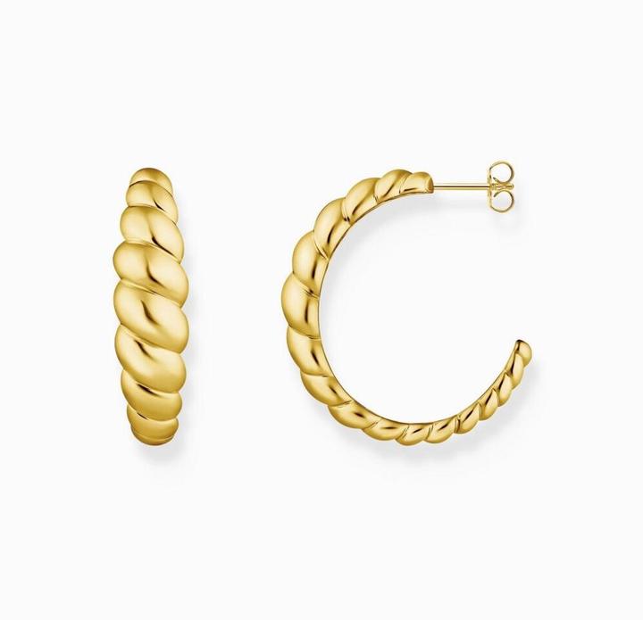 Actual product image Thomas Sabo Creolen organische Formen vergoldet (Silver 925)