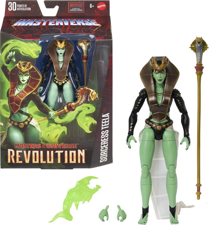 Actual product image Masters of the Universe Masterverse Rev Snake Sorceress Teela