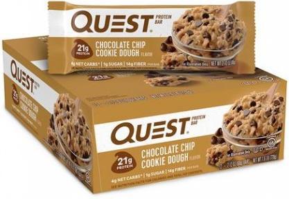 Image du produit Quest Nutrition Quest Bar (Pâte à cookies aux pépites de chocolat, 6 pcs, 360 g)