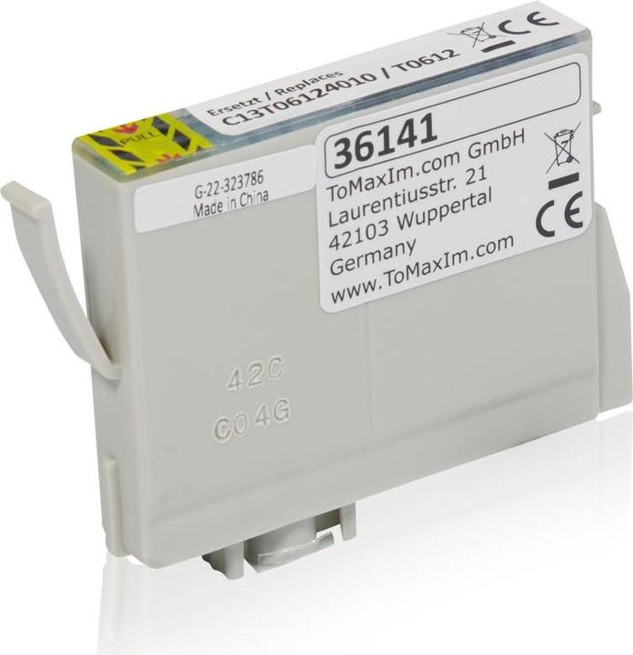 Produktbild Inkadoo Druckerpatronen kompatibel zu Epson C13T06124010 / T0612 XL Tintenpatrone, cyan Cyan (C)