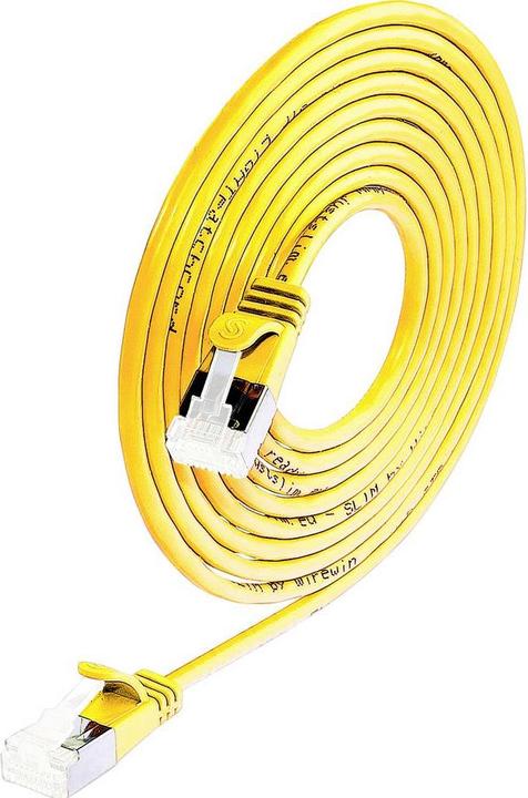 Immagine prodotto Wirewin Cavo patch sottile: U/FTP, 1,0m, giallo (U/FTP, CAT6a, 1 m)