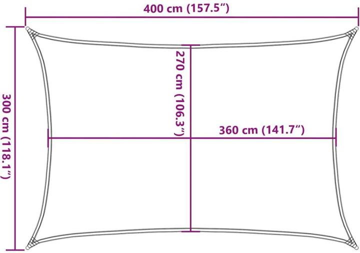 Image du produit VidaXL Voile d'ombrage (300 x 400 cm)