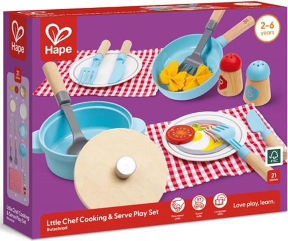Actual product image Hape Little Chef Cook & Serving Set