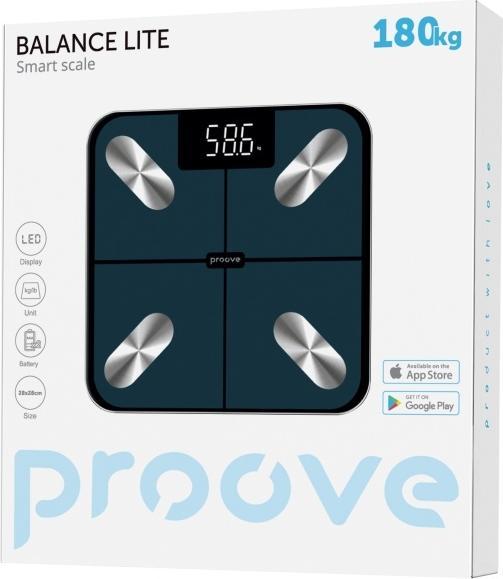Actual product image Proove Waga Smart Scale Balance Lite Bluetooth blue