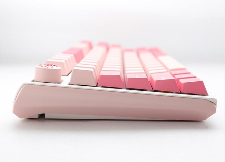 Actual product image Ducky One 3 Gossamer TKL Pink Gaming Keyboard - MX-Blue (DE, Cable)