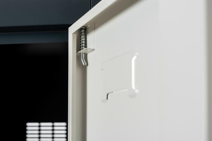 Produktbild Jet-Line Aktenschrank Spind ODESSA dunkelgrau-weiss 2-türig