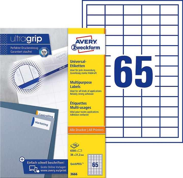 Image du produit Avery Étiquettes universelles
