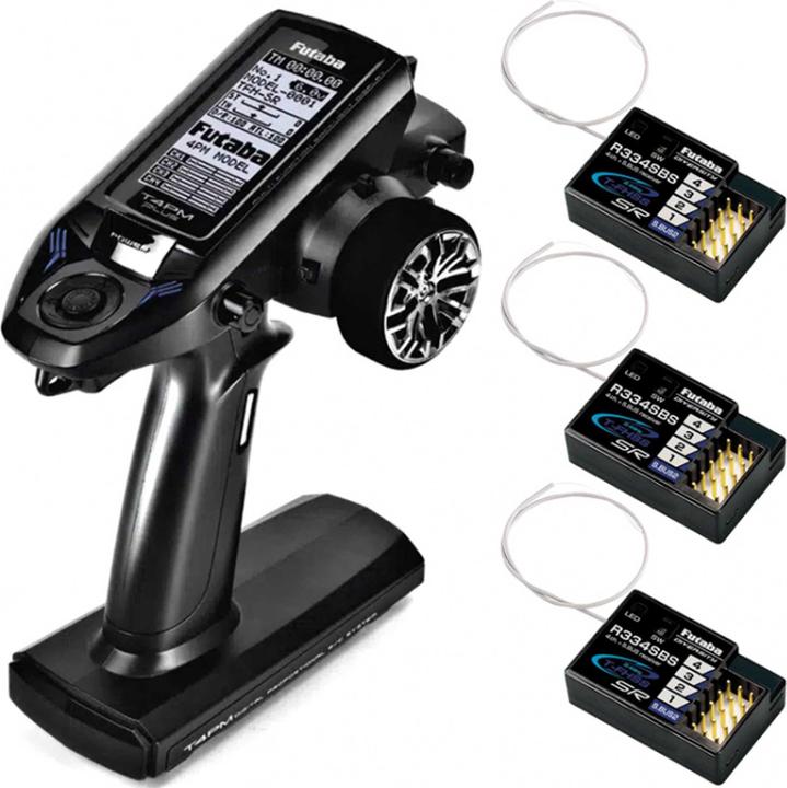 Futaba T4PM Plus T-FHSS + 3x ricevitore R334S trasmettitore CAr In offerta!
