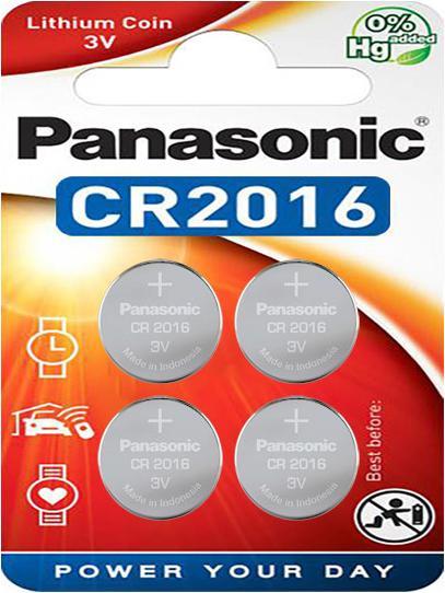 Actual product image Panasonic Lithium Power CR2016 (4 pcs., CR2016, 165 mAh)