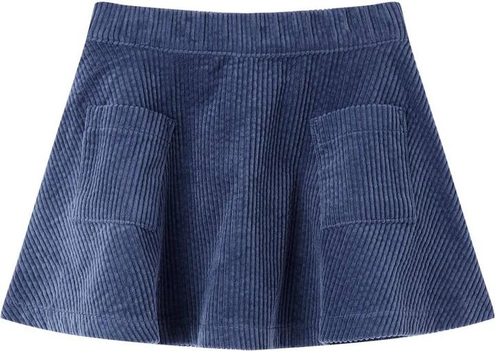 Produktbild VidaXL Kinderrock mit Taschen Cord Marineblau 116,Material: 100 (116)