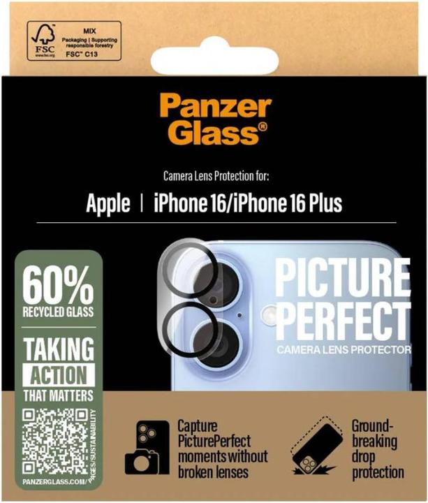 Productafbeelding PanzerGlass PicturePerfect Kameraschutz (1 Stuk, Apple iPhone 16)
