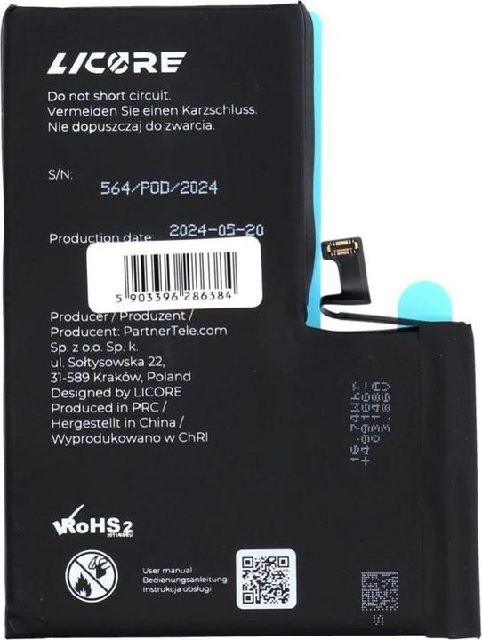 Image du produit Licore Battery battery for IPHONE 14 Pro Max 4323 mAh