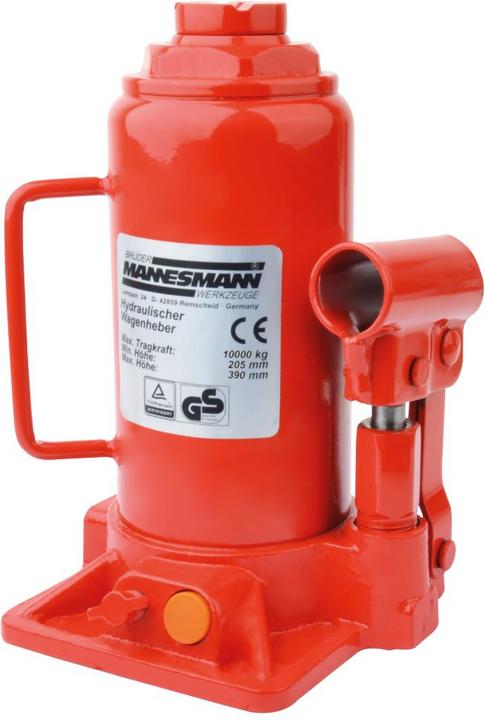 Mannesmann Hydraulischer Wagenheber, Tragkraft: 10t mit Sicherheits