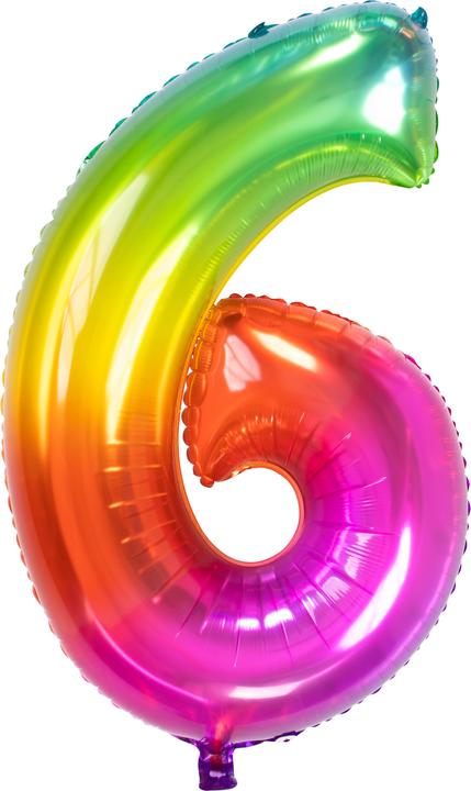 Palloncino in foil Yummy Gummy Rainbow numero 6