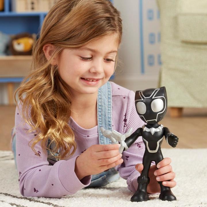 Immagine prodotto Hasbro Spidey e i suoi fantastici amici, figura d'azione di Pantera Nera in formato super, giocattolo di