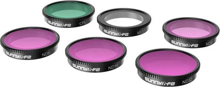 Produktbild Sunnylife Set of 6 filters MCUV+CPL+ND4+ND8+ND16+ND32 for Insta360 GO 3/2 (Insta360 Go 3)