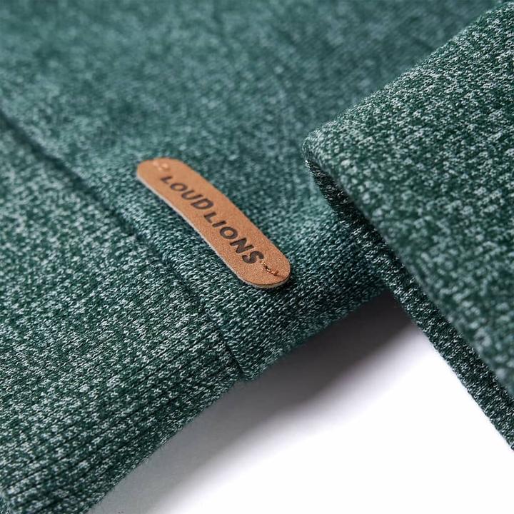 Actual product image VidaXL Children's sweatshirt dark green melange 92,Material: 50 (92)