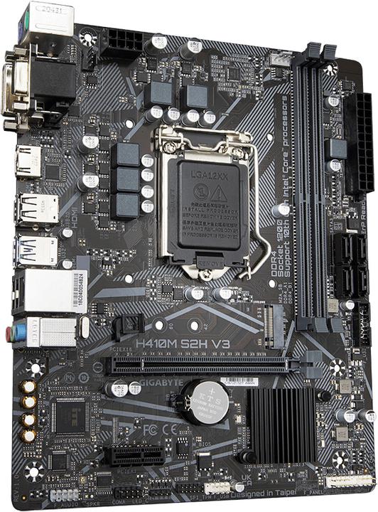 Produktbild Gigabyte MB S2H V3 H410,S1200,mATX,Intel (LGA 1200, Intel H510, mATX)