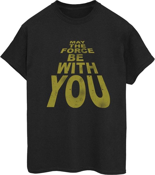 Star Wars May The Force Be With You Boyfriend Fit TShirt