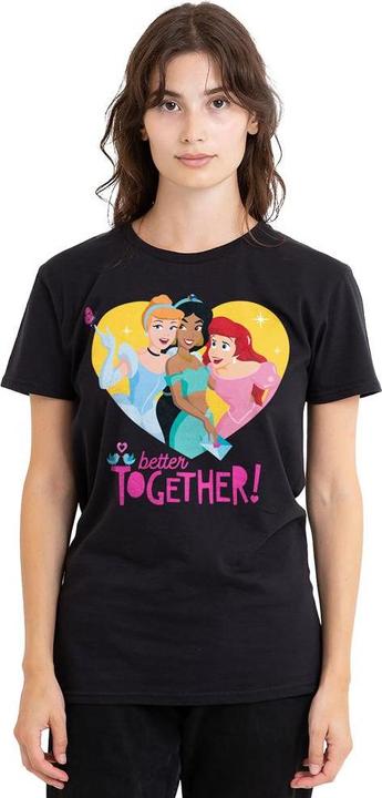 Actual product image Disney Princess Unisex Adult Better Together Valentine's Day T-Shirt (S)