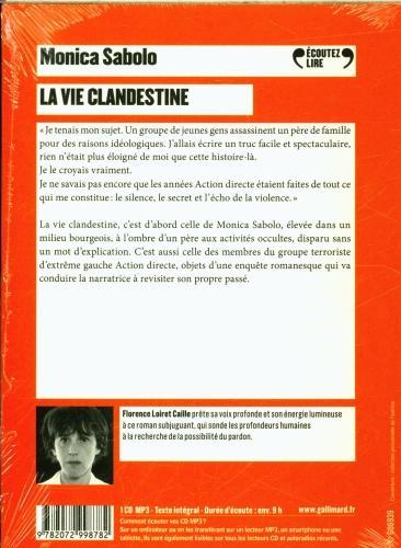 Produktbild La vie clandestine (Französisch, Sabolo Monica, 2022)
