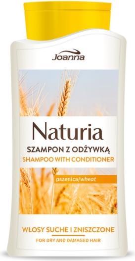 Produktbild Joanna Naturia, Shampoo mit Conditioner für trockenes und beschädigtes Haar, Weizen, 500 ml (Treffer (500 ml, Flüssiges Shampoo)