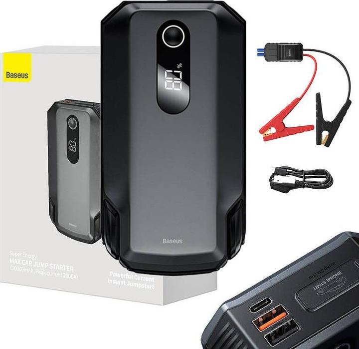 Immagine prodotto Baseus Avviatore di salto per auto Max (20000 mAh, 42 W, 74 Wh)