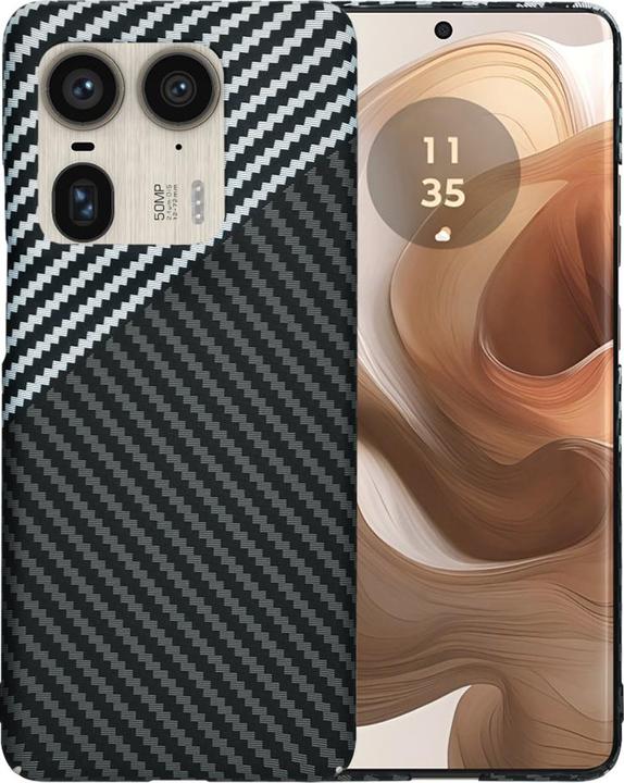 Immagine prodotto Techsuit - Carbonite FiberShell - Motorola Edge 50 Ultra - Stealth Gray (Motorola Edge 50 Ultra)
