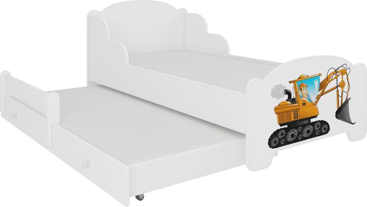 Immagine prodotto ADRK Furniture Letto matrimoniale con materassi AMADIS II DIGGER 160x80 (160 x 80 cm)