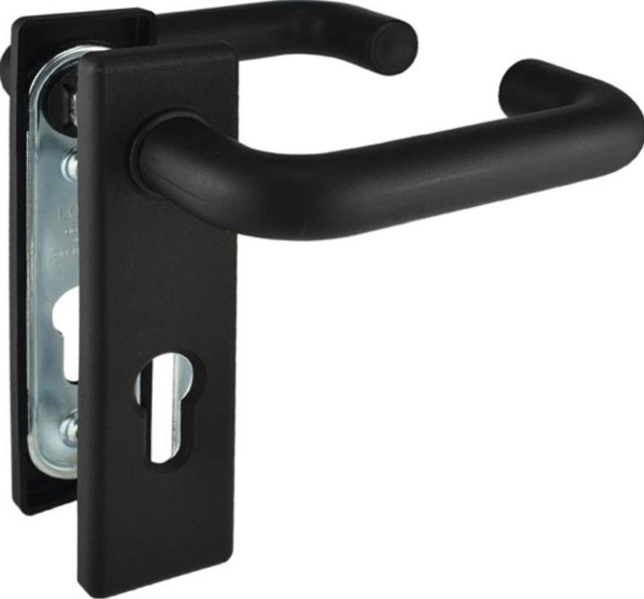 Bever Fire protection set 80P plastic sw D/D for door thickness 40-57 mm PZ edge DIN left / right (Door handle)
