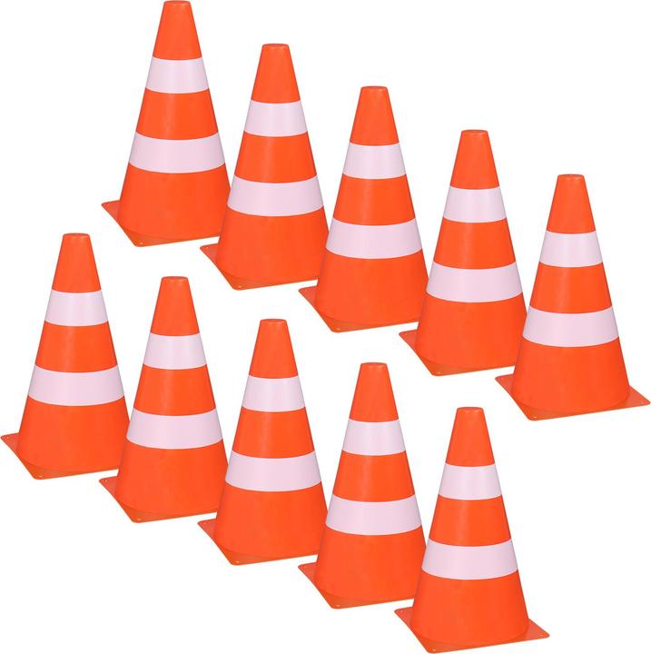 Produktbild Idena Pylonen 13,5x24cmorange/weiss 10er