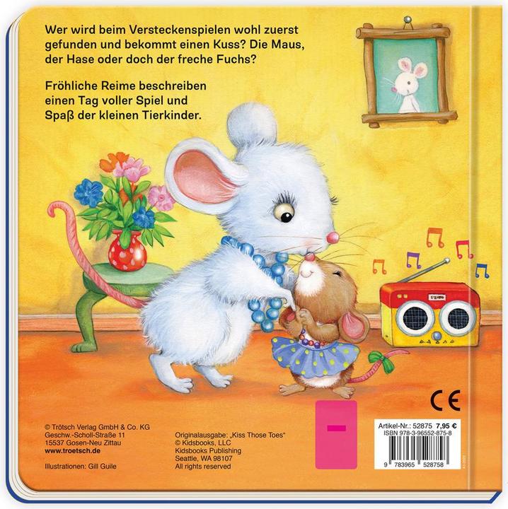 Produktbild Pappenbuch mit Reimen Ein Kuss für dich! (Deutsch, Trötsch Verlag GmbH & Co.KG, 2023)