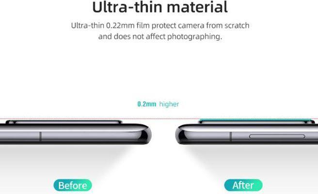 Actual product image Nillkin InvisiFilm AR Series camera protection glass (1 Piece, Huawei P40)