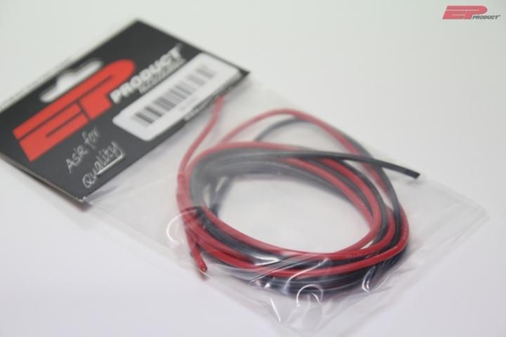 Actual product image EP Silicone cable 0.75mm², red/black 1m each