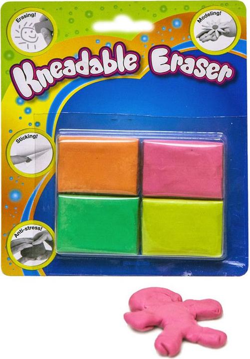 Actual product image No Name Moldable erasers, 4 pieces