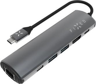 Image du produit Fixed Correction | Hub USB-C Pro à 6 ports pour ordinateurs portables et tablettes (USB-C, 6 Ports)