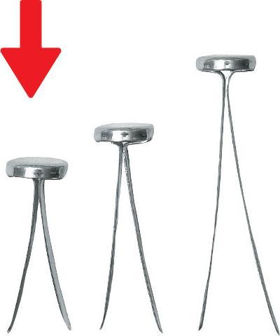 Produktbild Omega Rundkopfklammern (200 x)