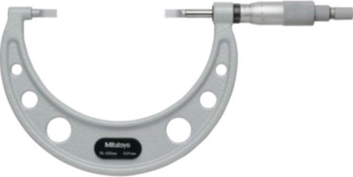 Mitutoyo Groove micrometer, measuring range: 75-100 mm (mm)