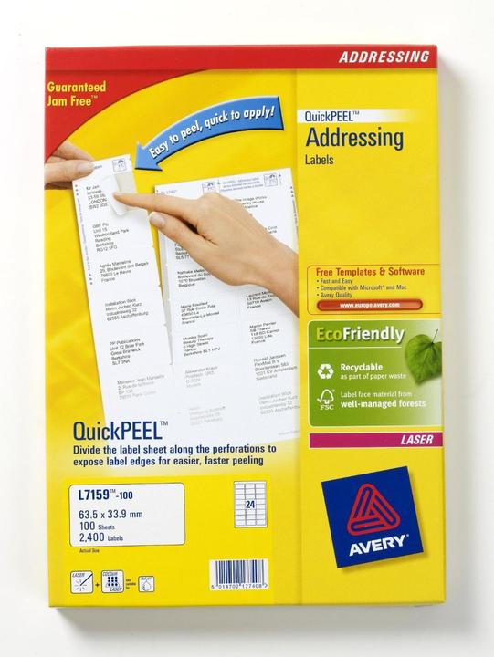 Image du produit Avery Étiquettes d'adresse