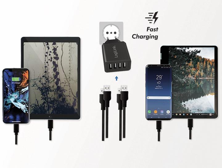 Produktbild LogiLink USB Steckdosenadapter (24 W)
