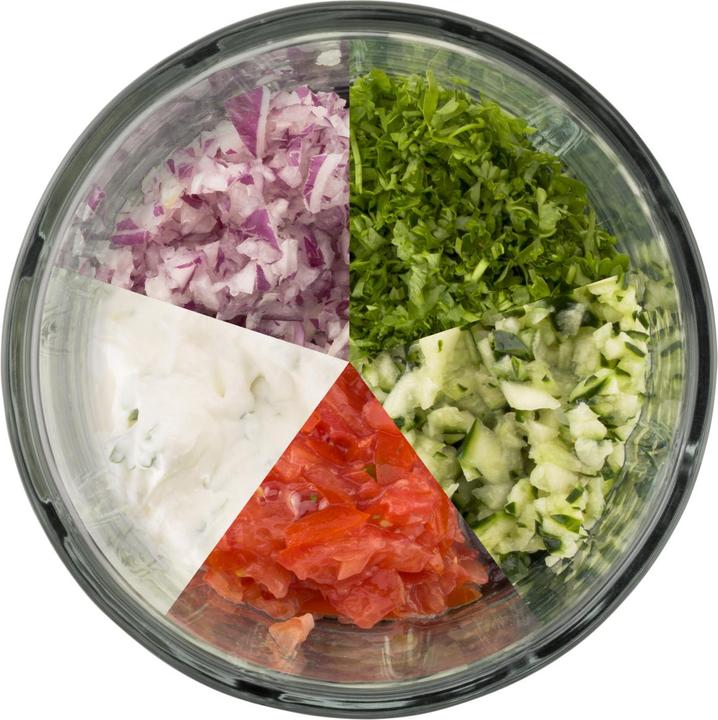 Productafbeelding WMF Multi Chopper Groente Snijmachine Handmatig Touwtrekken 900ml Ideaal Uien Gourmet (900 ml)