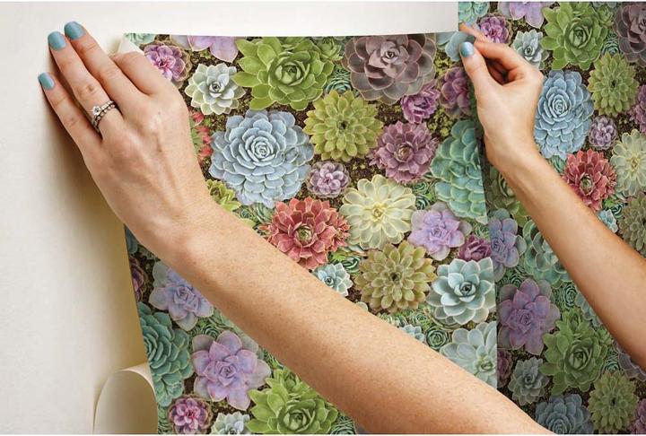 Actual product image Roommates PEEL & STICK Wallpaper - Succulents