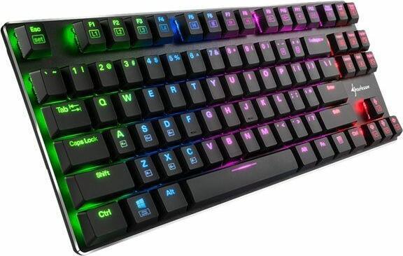 Image du produit Sharkoon Clavier PureWriter TKL RGB USB QWERTY US anglais (US, Filaire)