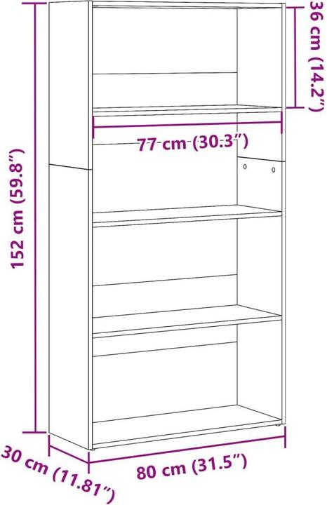 Image du produit VidaXL Banning (80 x 30 x 152 cm)