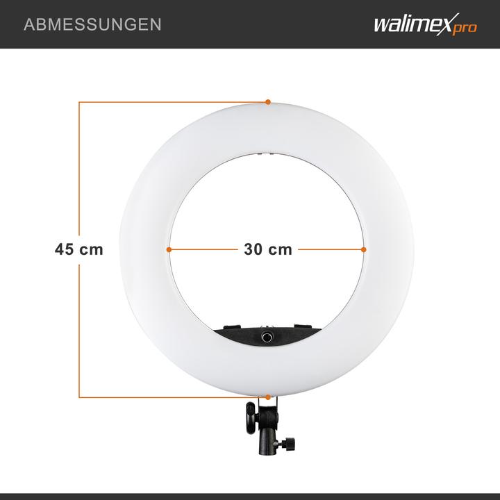 Image du produit Walimex pro Lumière d'anneau LED Pro Medow 960 Pro Bi Color (éclairage annulaire)