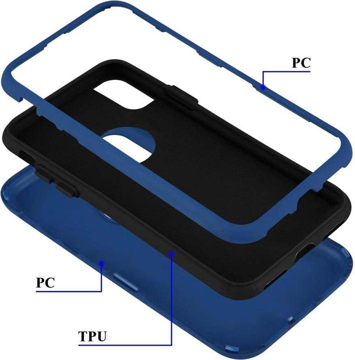 Actual product image Cadorabo Hybrid 3-in-1 (3-piece) Cover (Apple iPhone X)