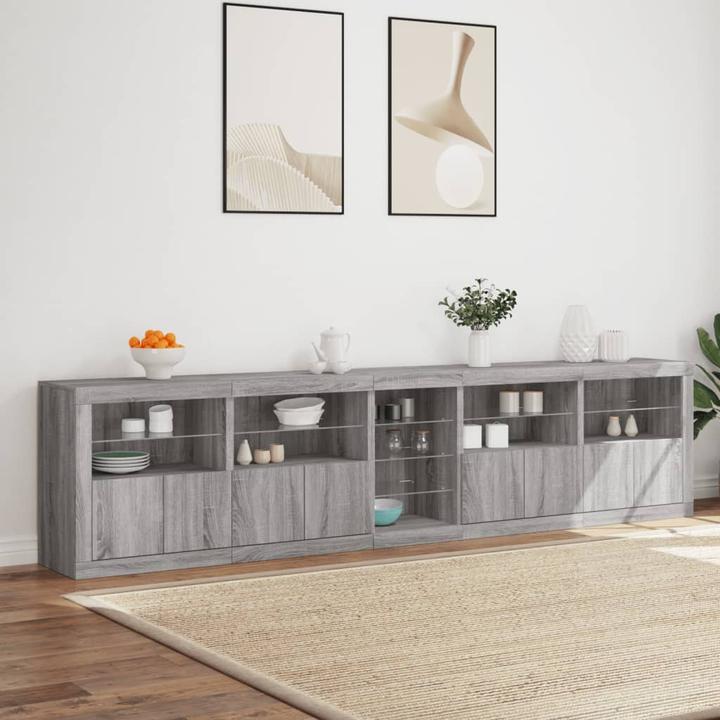 Immagine prodotto VidaXL Credenza con luci LED (283 x 37 x 67 cm)