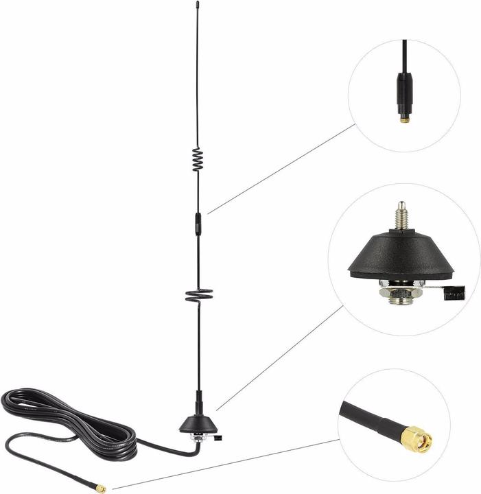 Actual product image Delock LTE antenna with mounting base (GSM, 3G)