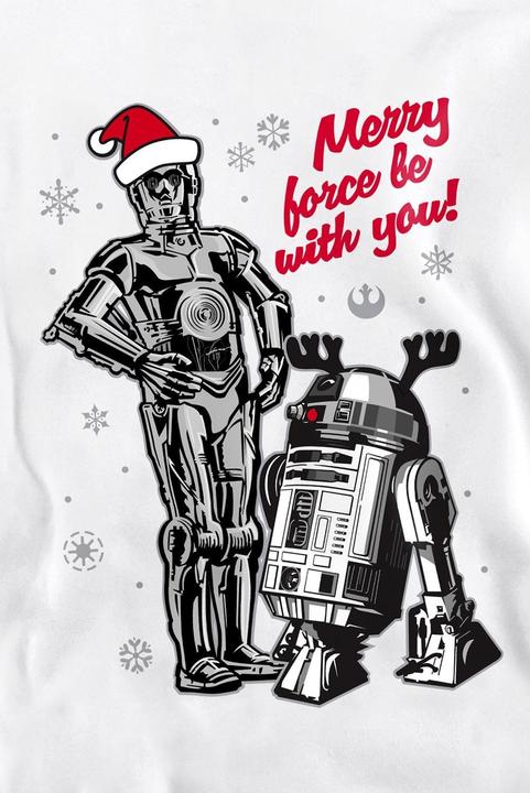 Immagine prodotto Star Wars Merry Christmas Droids Felpa Adulto Unisex (XXL)