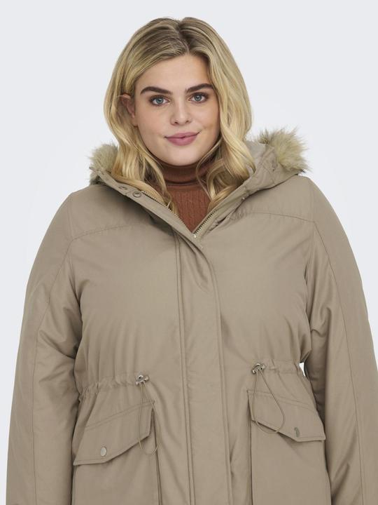 Produktbild Only Kapuze mit abnehmbarem Kunstfell-Rand Curve Parka Langer Parka (M)